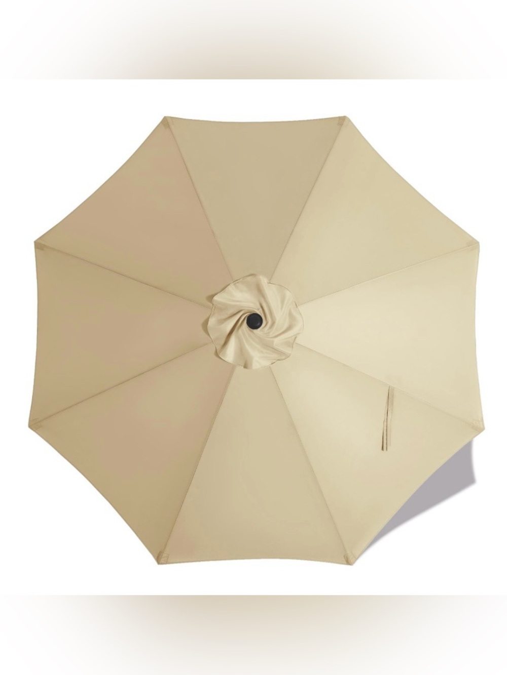 Outdoor Patio Umbrella Replacement Canopy 9Ft with 8 Ribs - BEIGE